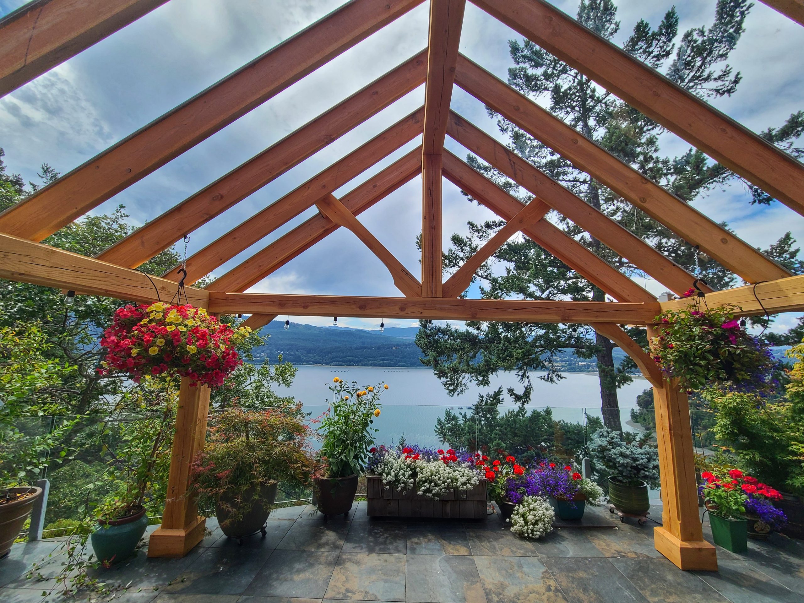WhalleyWorks Landscape Carpentry Timber Awning